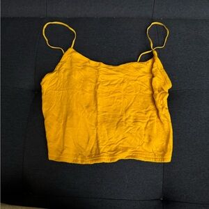 Yellow Spaghetti Strap Top